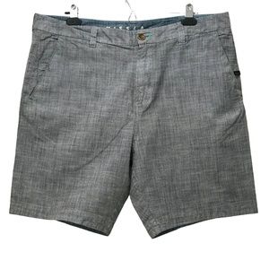 VISSLA "NO SEE UMS" (without side seams) Twill Walking Shorts, Size 36
